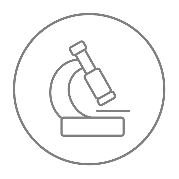 Microscoop lijn pictogram. — Stockvector