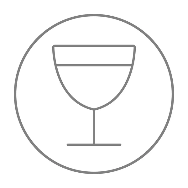 Icona linea bicchiere di vino. — Vettoriale Stock