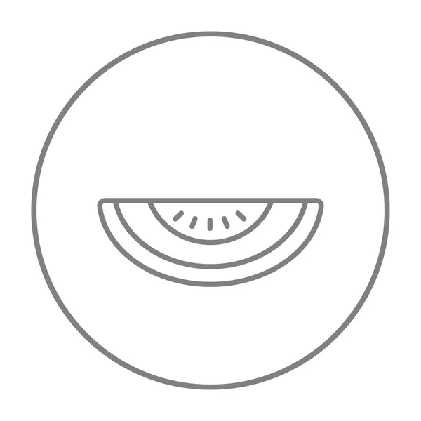 Melon line icon. — Stock Vector