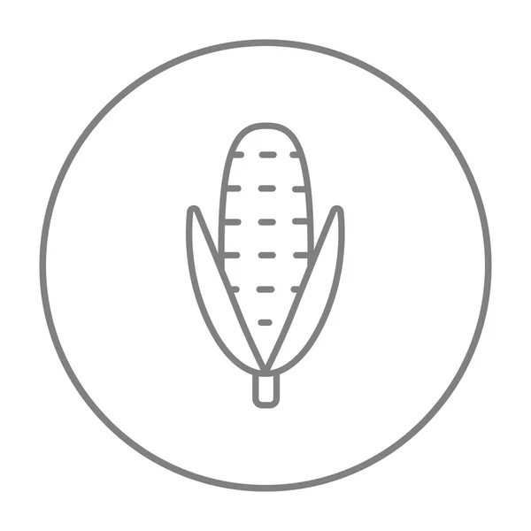 Значок линии кукурузы. — стоковый вектор