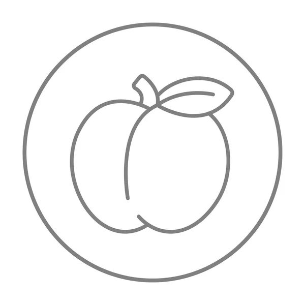 Symbolbild Apfellinie. — Stockvektor