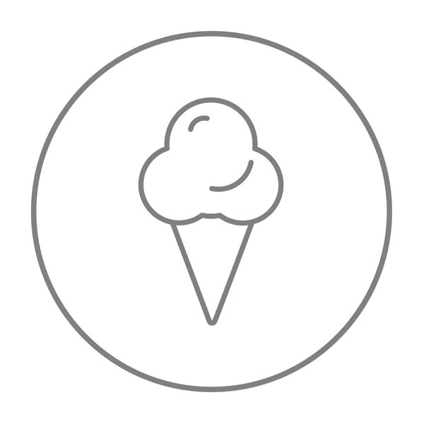 Icono de línea de helado. — Vector de stock