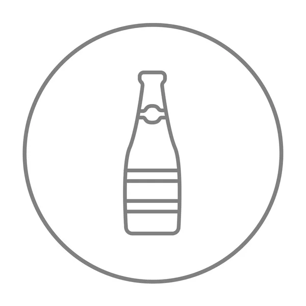 Icono de línea botella de vidrio . — Archivo Imágenes Vectoriales