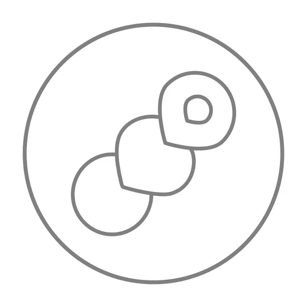 Spiral bread line icon. — Stock Vector