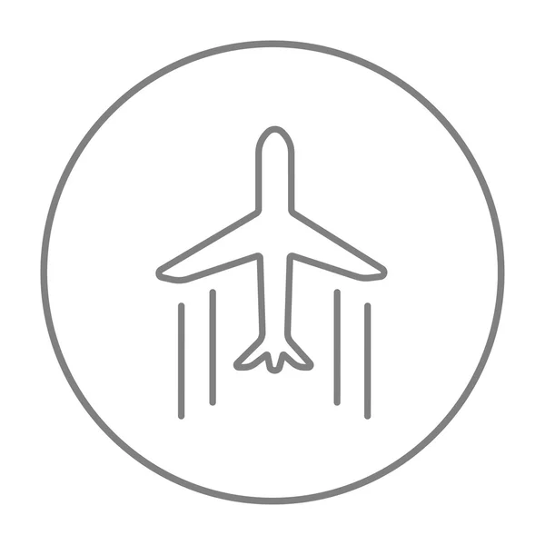 Ładunek samolot linii ikona. — Wektor stockowy