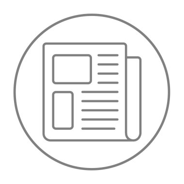 Gazete satırı simgesi.