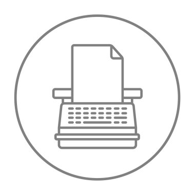 Daktilo satırı simgesi.