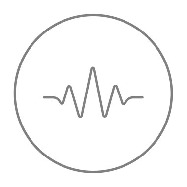 Ses dalgası satırı simgesi.