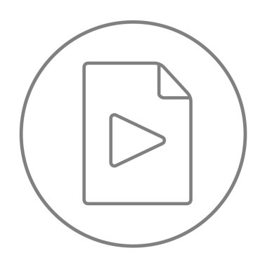 Ses dosyası satırı simgesi.