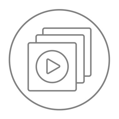 Media player satırı simgesi.