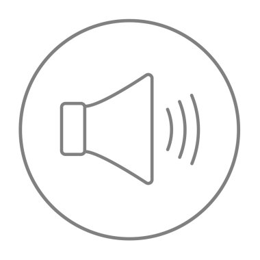 Hoparlör ses ayarı satırı simgesi.