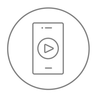 Akıllı telefon satırı simgesi.