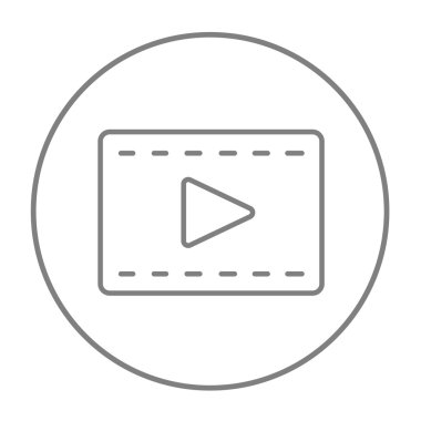 Film çerçevesi satırı simgesi.