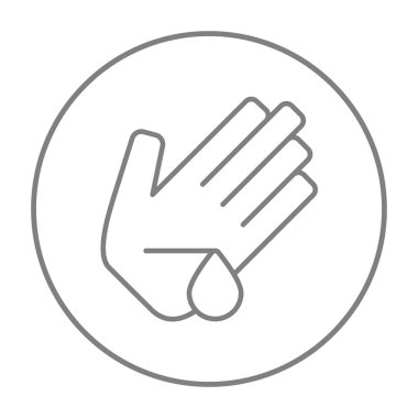 Yaralı palm satırı simgesi.