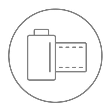 Kamera rulo satırı simgesi.