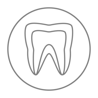 Molar diş satırı simgesi.