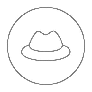 Klasik şapka satırı simgesi.