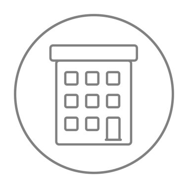 Satırı simgesi bina kat mülkiyeti.