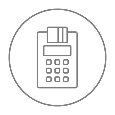 Yazar kasa satırı simgesi.