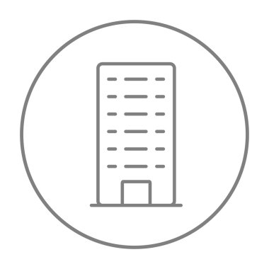 Satırı simgesi bina konut.