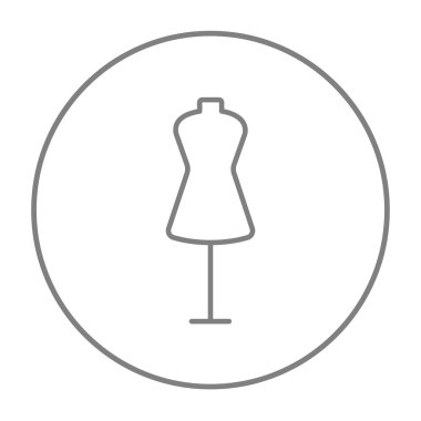 Manken satırı simgesi.