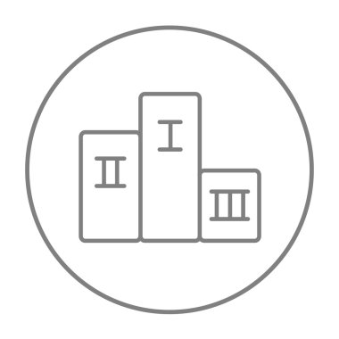 Kazanan podyum satırı simgesi.