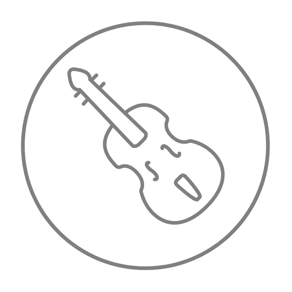 Icono de línea de violonchelo . — Vector de stock