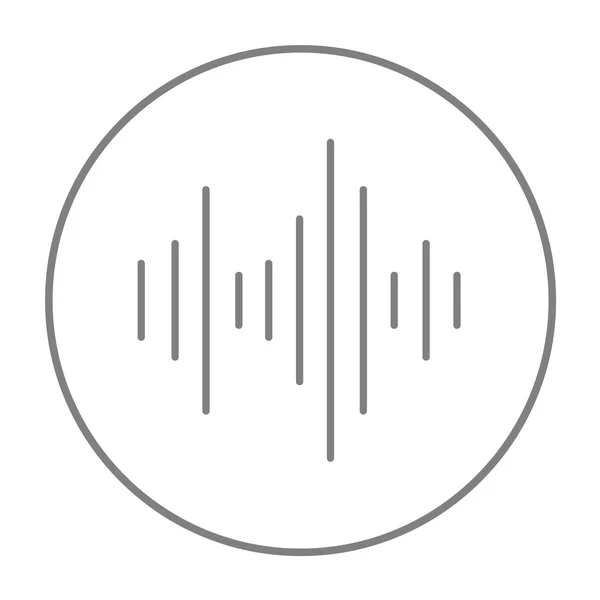 Equalizer lijn pictogram. — Stockvector