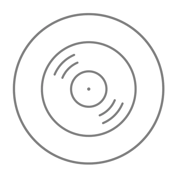Icono de línea de disco . — Vector de stock