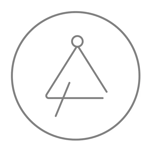 三角形のラインのアイコン. — ストックベクタ