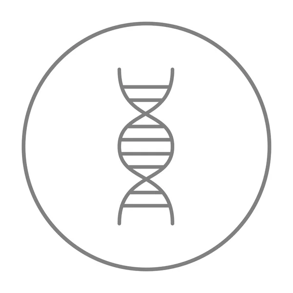 Dna-Zeilensymbol. — Stockvektor