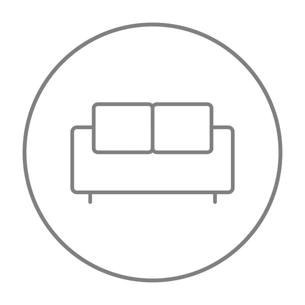 Soffa linje ikon. — Stock vektor