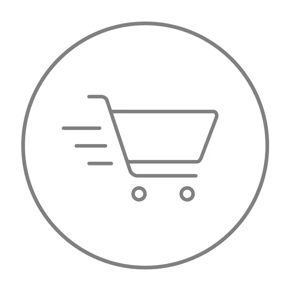 Shopping cart line icon. — Stock Vector