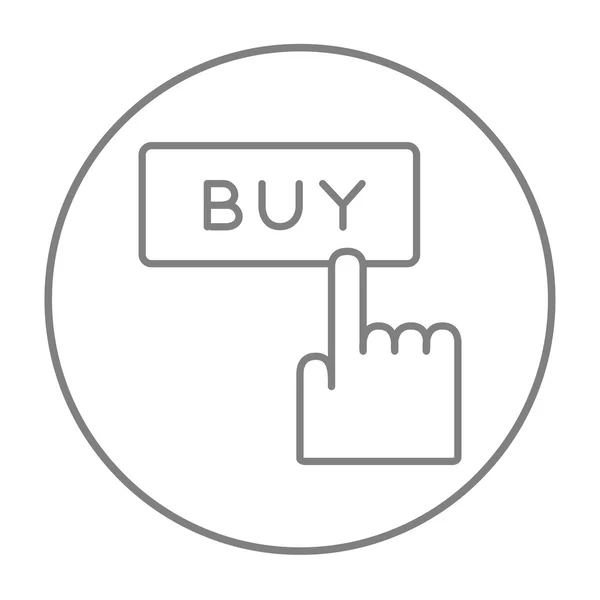 Buy button line icon. — Stock Vector