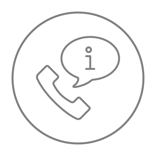 Icono de línea de servicio al cliente. — Vector de stock