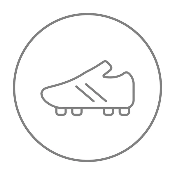 Fútbol línea de arranque icono . — Vector de stock