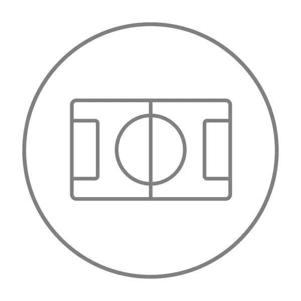Icono de línea de diseño del estadio . — Vector de stock