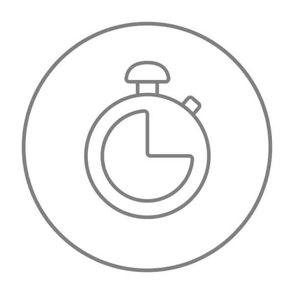 Stopwatch vonal ikon. — Stock Vector