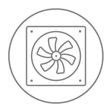 Bilgisayar soğutucu satırı simgesi.