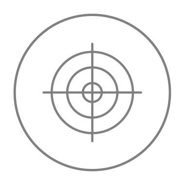 Çekim hedef satırı simgesi.