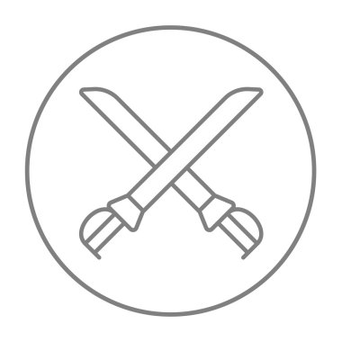 Saber satırı simgesi geçti.