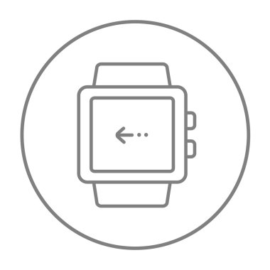 Smartwatch satırı simgesi.