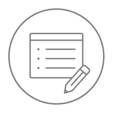 Not satırı simgesi alarak.