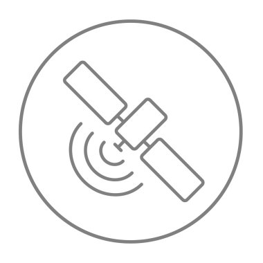 Uydu çizgisi simgesi.