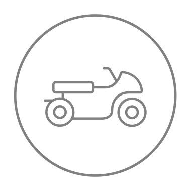 Motosiklet çizgisi simgesi.