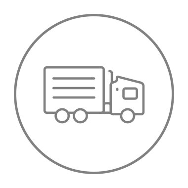 Teslimat kamyonu simgesi.