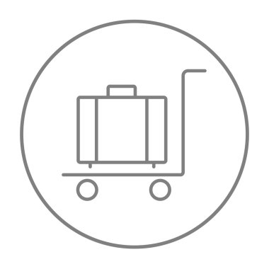 Bagaj arabası satırı simgesi üzerinde.