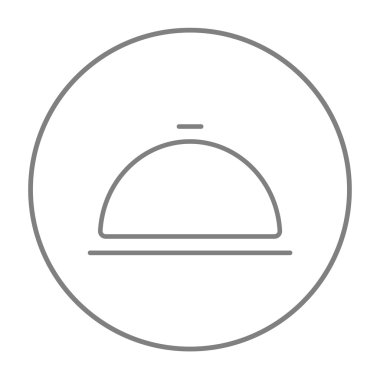 Restoran saat çizgisi simgesi.