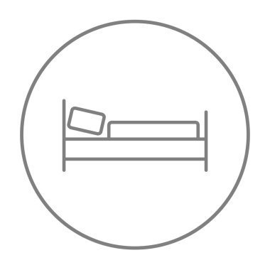 Yatak satırı simgesi.