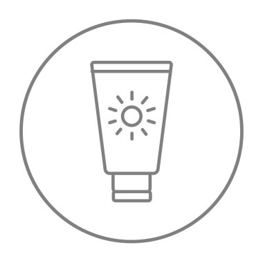 Güneş kremi simgesi.